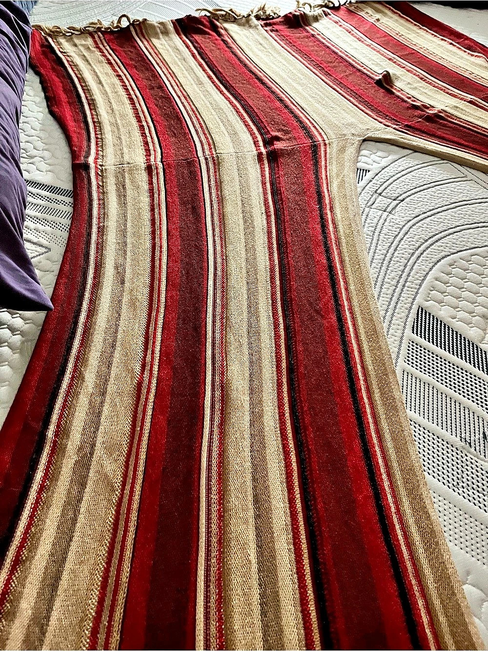 Vintage Lauren Ralph Lauren shawl/wrap in Red & Brown Size M/L